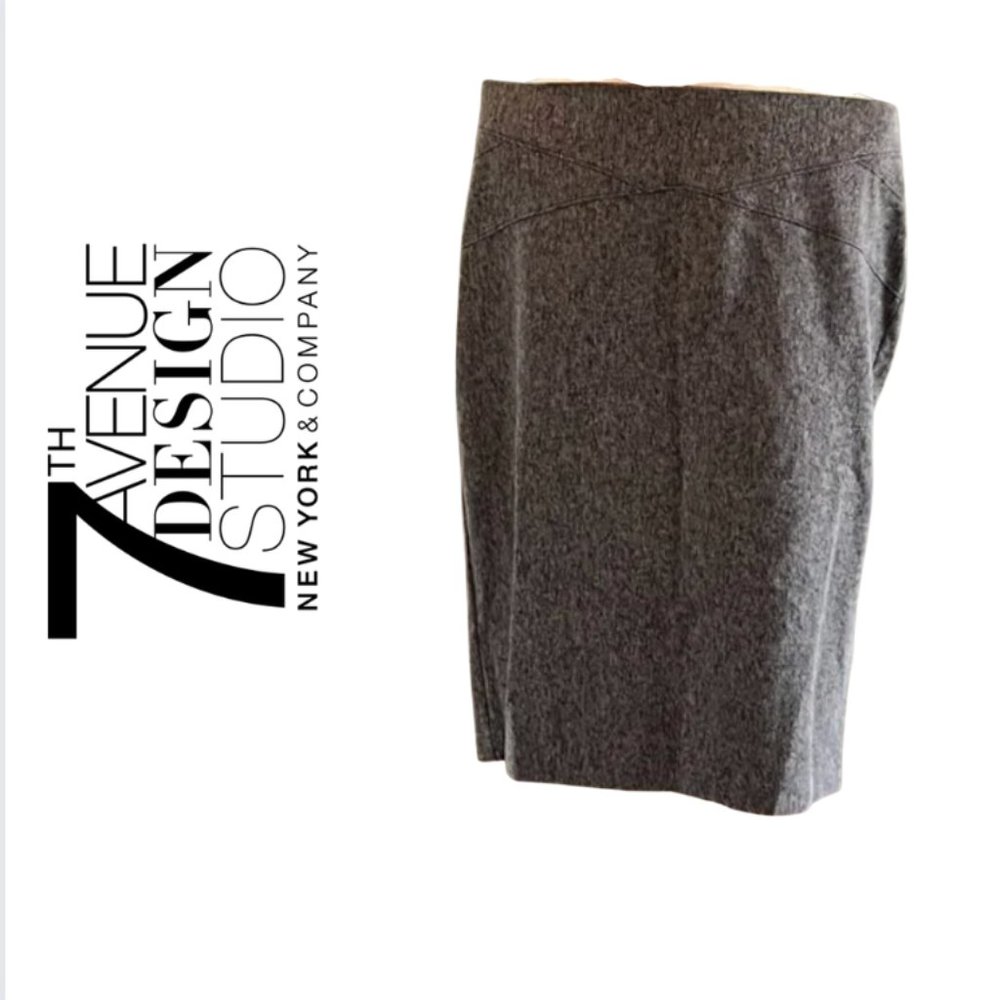 Gray Pencil Skirt Size 14 Classy Business Look